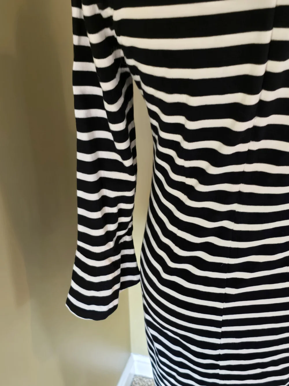 J. Crew Black and White Striped Knit Mini Dress - Picture 4 of 5